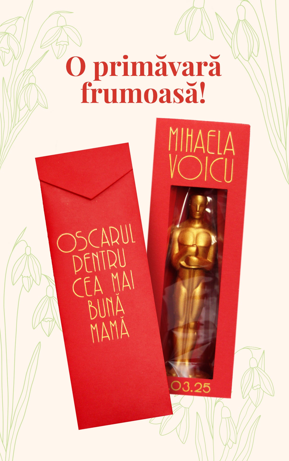 Oscar de Ciocolată - Cadou Personalizabil