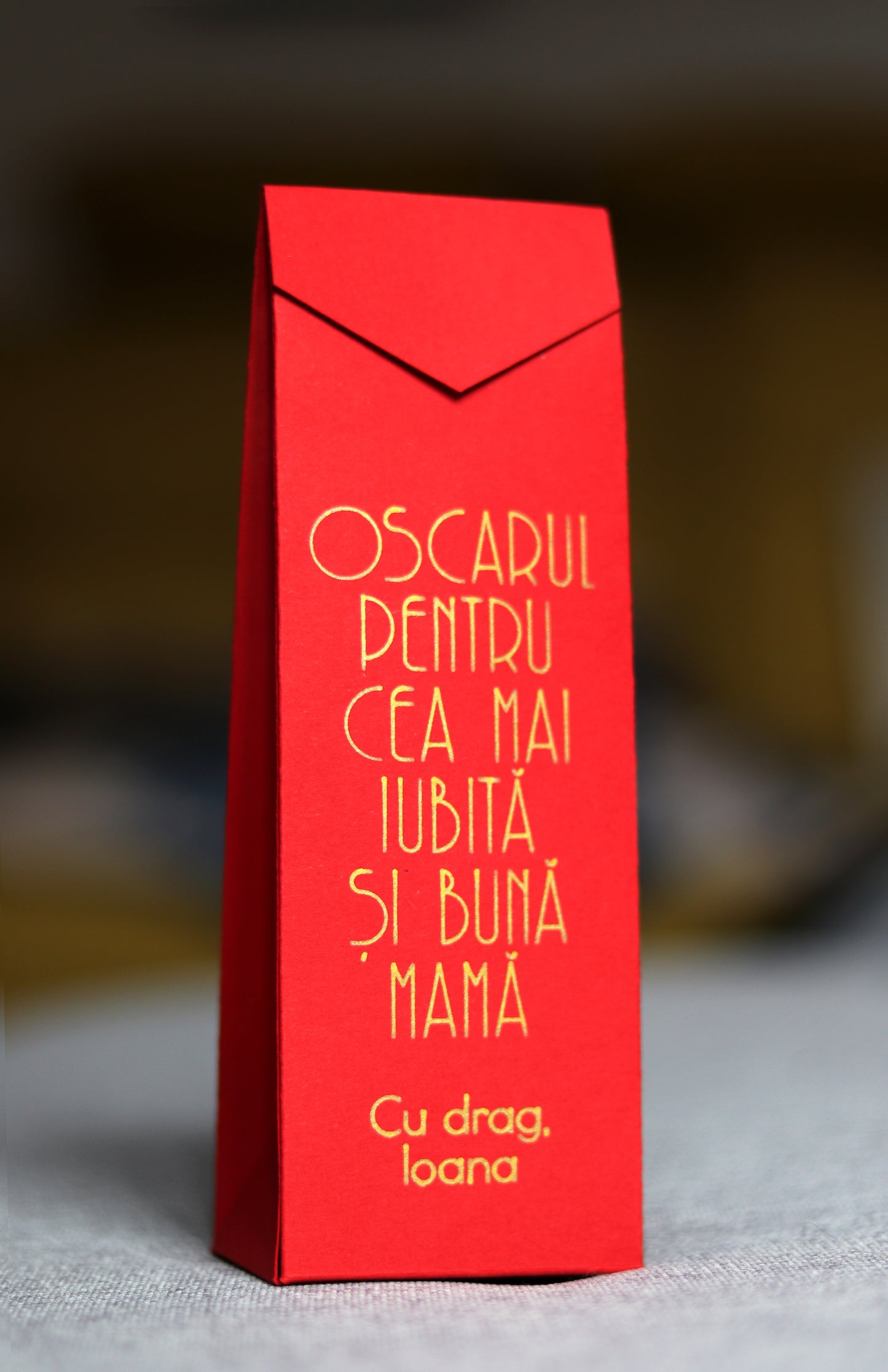 Oscar de Ciocolată - Cadou Personalizabil