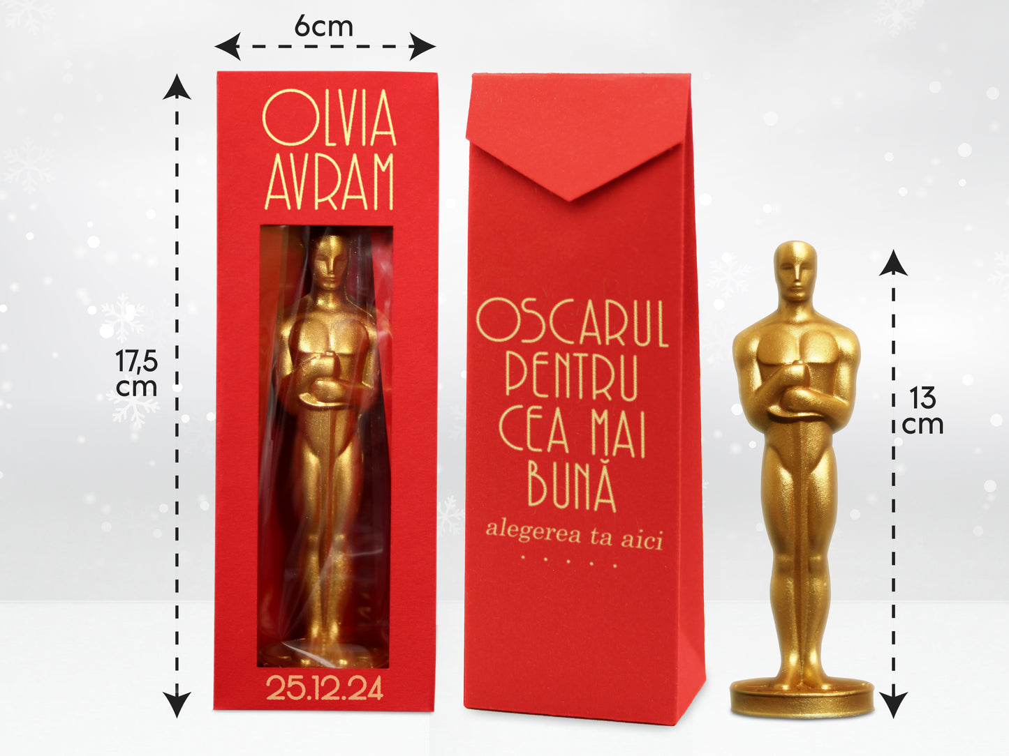 Oscar de Ciocolată - Cadou Personalizabil