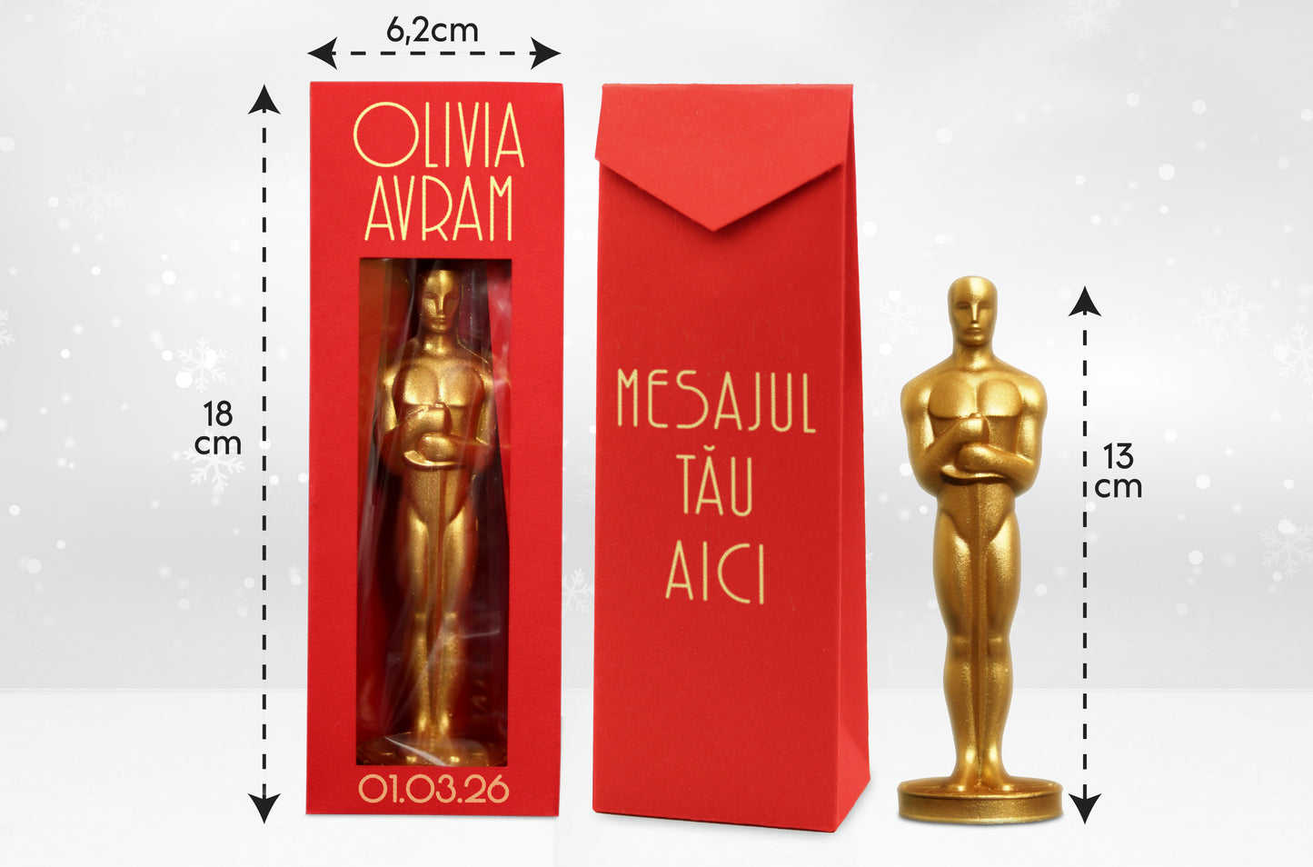 Oscar de Ciocolată - Cadou Personalizabil